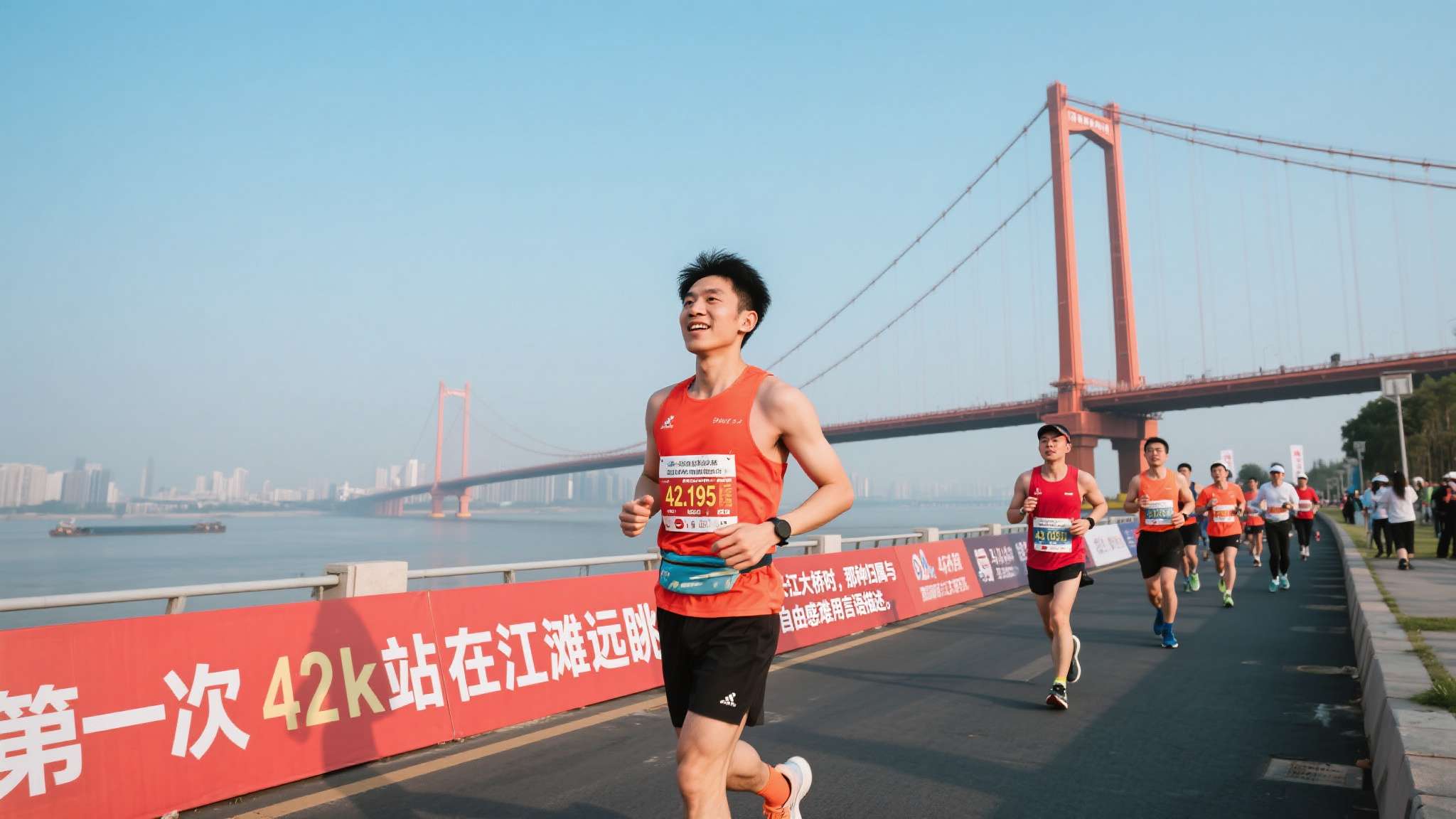 例如，对于首次参赛的小张而言，42.195公里后的轻松漫游成了最难忘部分。他回忆